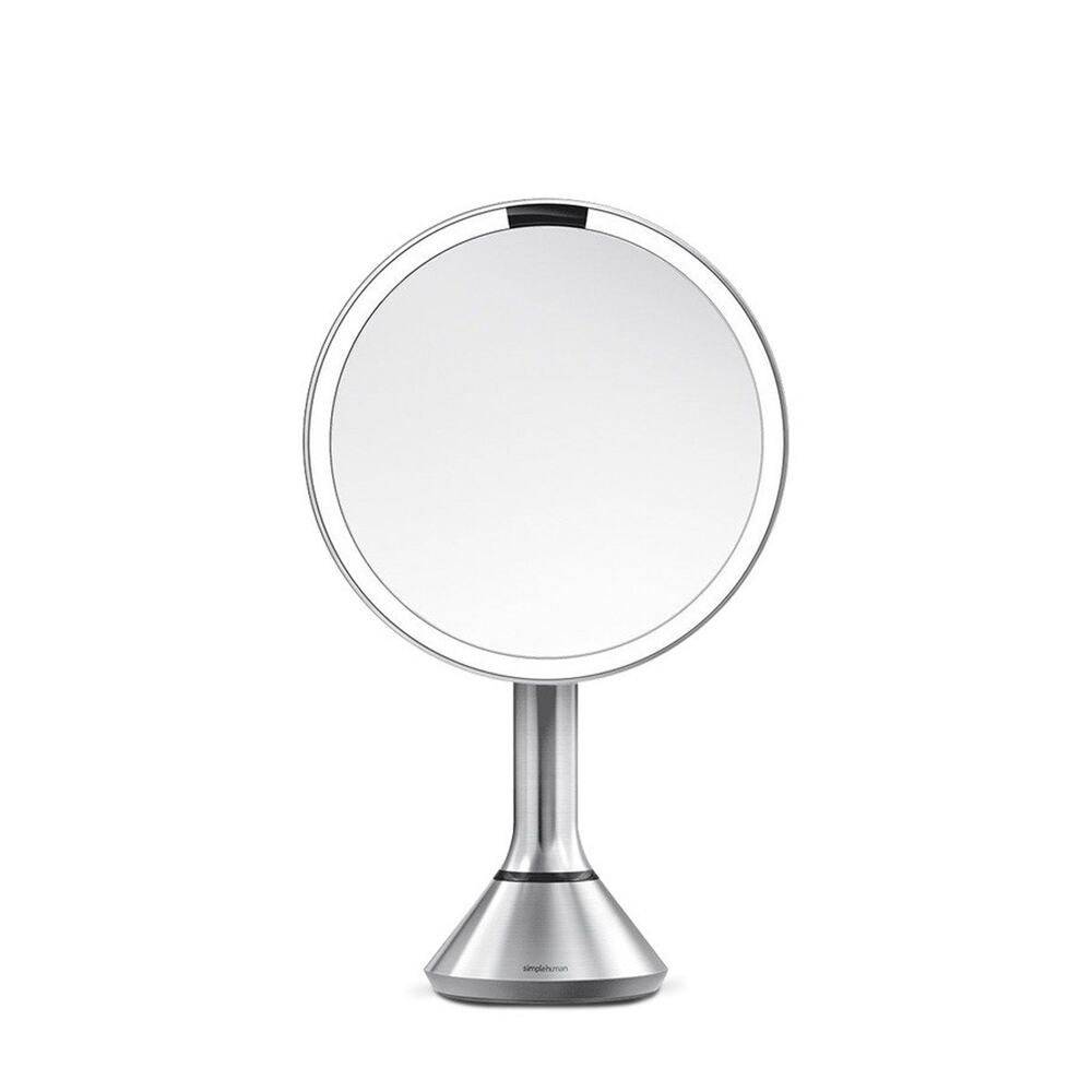 Simplehuman 8” Round Sensor Make-up Mirror 5x Cordless | Stainless Steel ST3052 - Picture 4 of 7
